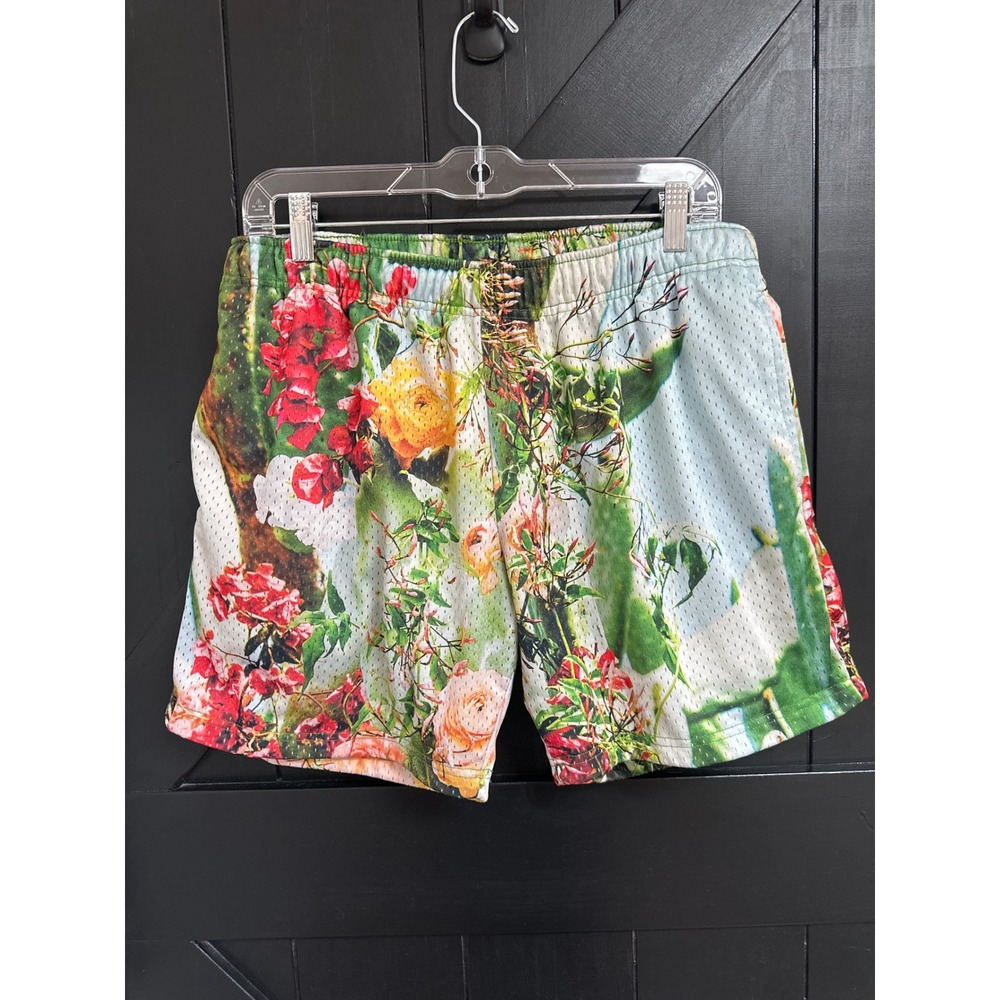 mnml Mesh Basketball Shorts Floral Cactus Print Mens Size M Streetwear